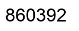 Number 860392 black image