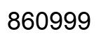 Number 860999 black image