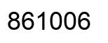Number 861006 black image