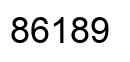 Número 86189 imagen negro