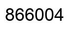 Number 866004 black image
