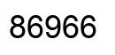 Number 86966 black image