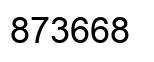 Número 873668 imagen negro
