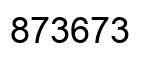 Número 873673 imagen negro