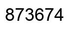Número 873674 imagen negro