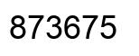 Número 873675 imagen negro