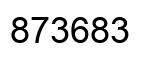 Número 873683 imagen negro