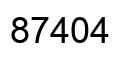 Número 87404 imagen negro