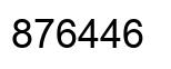 Number 876446 black image