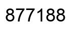 Number 877188 black image