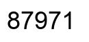 Número 87971 imagen negro