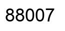 Number 88007 black image