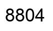 Number 8804 black image