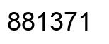 Number 881371 black image