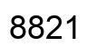 Number 8821 black image