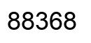 Number 88368 black image