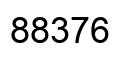 Número 88376 imagen negro