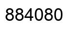 Number 884080 black image