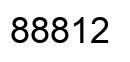 Número 88812 imagen negro