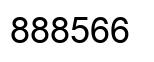 Number 888566 black image