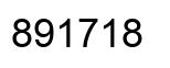 Number 891718 black image