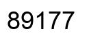 Número 89177 imagen negro