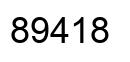 Número 89418 imagen negro