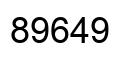 Number 89649 black image