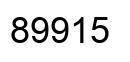 Number 89915 black image
