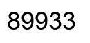 Número 89933 imagen negro