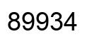Número 89934 imagen negro