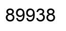 Número 89938 imagen negro