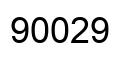 Número 90029 imagen negro