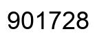 Number 901728 black image