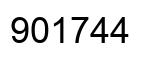 Number 901744 black image