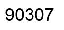 Number 90307 black image