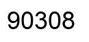 Number 90308 black image