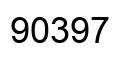 Number 90397 black image