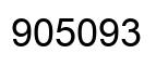 Number 905093 black image