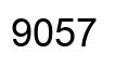 Number 9057 black image