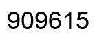 Number 909615 black image