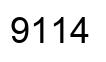 Number 9114 black image