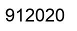 Number 912020 black image