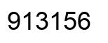 Number 913156 black image