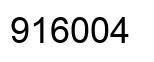 Number 916004 black image