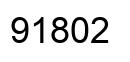 Número 91802 imagen negro