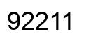 Number 92211 black image
