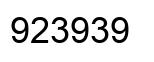 Número 923939 imagen negro