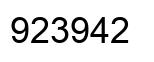 Número 923942 imagen negro