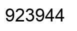 Número 923944 imagen negro